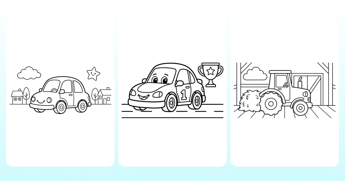 Car Coloring Pages Printable — Example 1