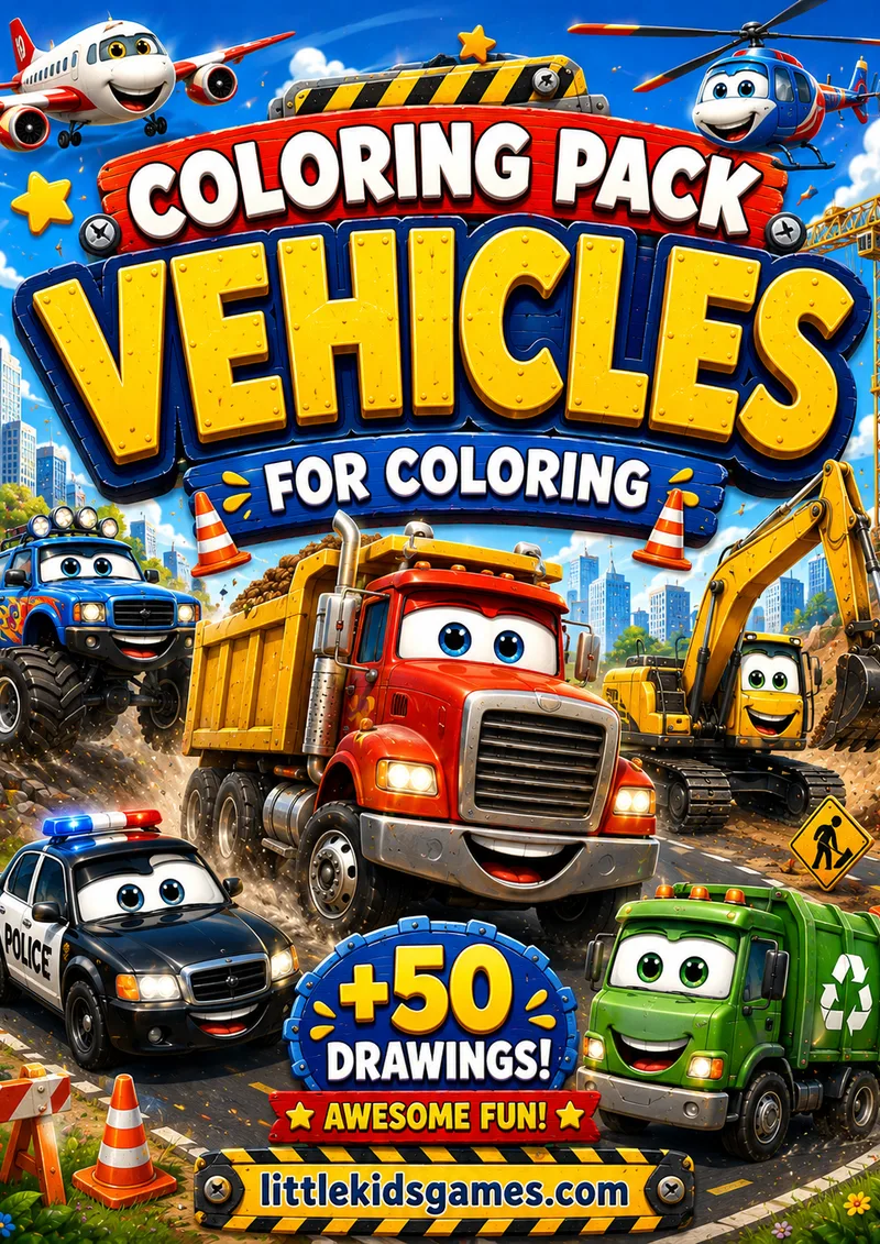 My Vehicle Coloring Book